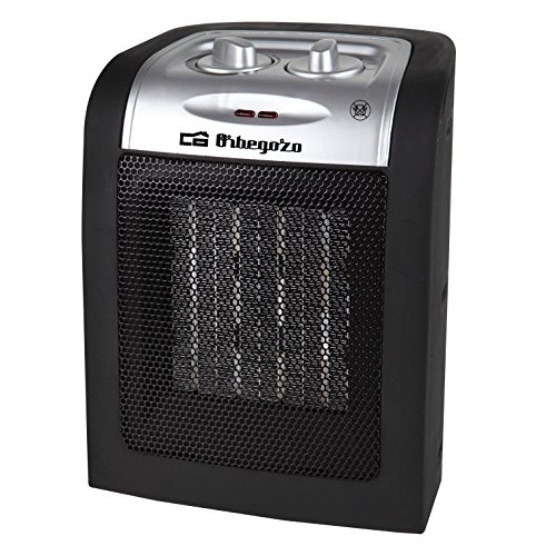 Orbegozo CR 5017 Calefactor Cerámico, Termostato Regulable, Protección contra Sobrecalentamiento, Sistema Antivuelco, 1500 W