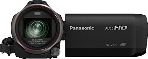 Panasonic HC-V770 12,76 MP Mos BSI - Videocámara (12,76 MP, Mos BSI, 25,4/2,3 mm (1/2.3"), 6,03 MP, 6,03 MP, 20x) [Versión Importada]