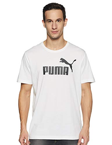 Puma Essentials Lg T Camiseta de Manga Corta, Hombre, Blanco White, 2XL