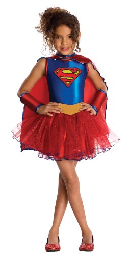 Rubies - Disfraz oficial de Supergirl con tutú de la serie de TV Superhero Girls para niña Rubies - Disfraz oficial de Supergirl con tutú de la serie de TV Superhero Girls para niña