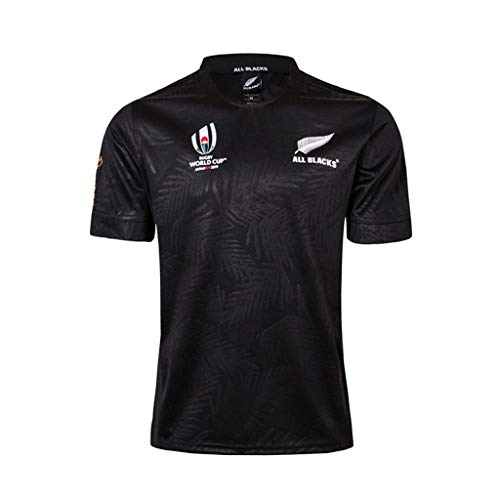 Rugby Jersey Men Nueva Zelanda All Blacks, Camiseta de Entrenamiento de Rugby, Camisa Deportiva