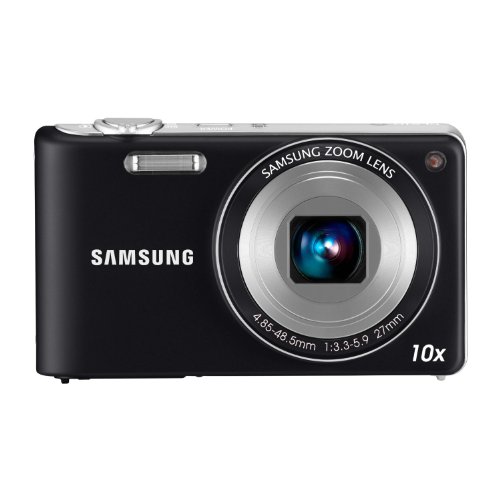 Samsung EC-PL210ZBPBE1 - Cámara Digital Compacta 14.2 MP, Pantalla LCD 3 Pulgadas, 10x Zoom Óptico, Color Negro