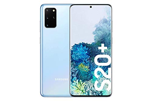 Samsung Galaxy S20+ - Smartphone  6.7" Dynamic AMOLED (8GB RAM, 128GB ROM , cuádruple cámara trasera 64MP, Octa-core Exynos 990, 4500mAh batería, carga ultra rápida),  Cloud Blue [Versión española]