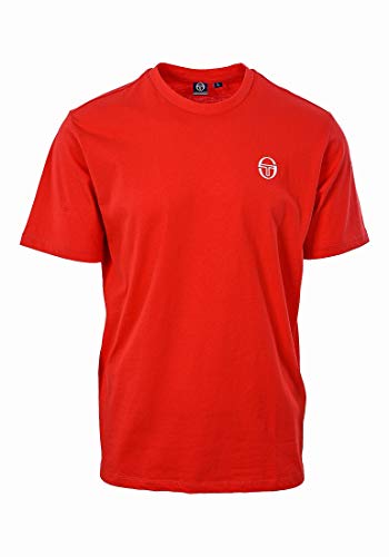 Sergio Tacchini Sergio Ss20 T-Shirt Camiseta para Hombre, Color Rojo Vintage, Medium