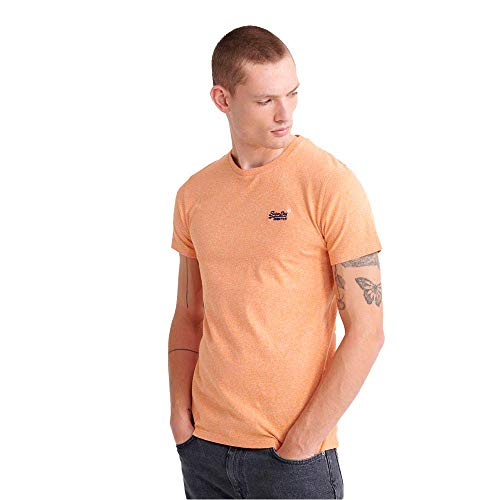 Superdry OL Vintage Embroidery tee Camisa, Naranja (Coral Grit Zb0), 2XL para Hombre