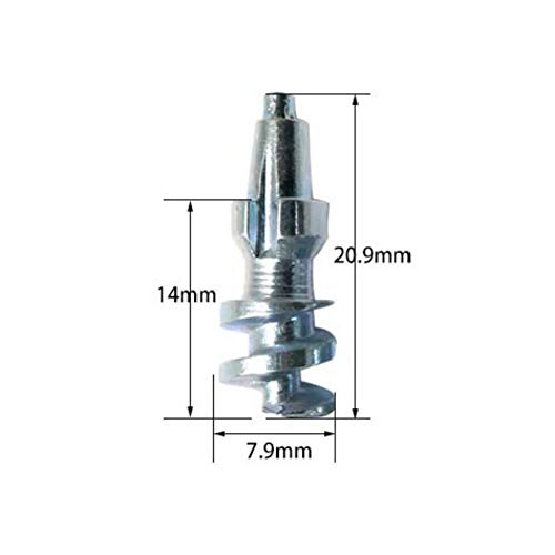 Symeas 100pcs JX175 Puntas de carburo de cuerpo de acero Tornillo en el perno del neumático Tornillo antideslizante Espárrago Picos de neumático para SUV ATV Rueda Neumático Cadenas de nieve Symeas 100pcs JX175 Puntas de carburo de cuerpo de acero Tornillo en el perno del neumático Tornillo antideslizante Espárrago Picos de neumático para SUV ATV Rueda Neumático Cadenas de nieve