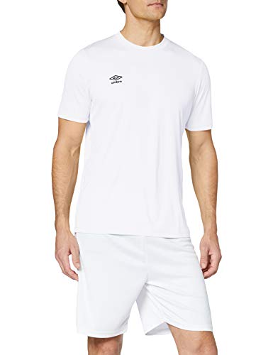 UMBRO Oblivion Camiseta de fútbol, Hombre, Blanco, L