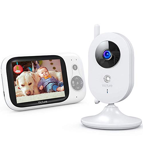 Victure Vigilabebés Inalambrico con cámara, Monitor para Bebés Digital Compatible con Infrarrojos Sala de Visión Nocturna Audio, Charla bidireccional, Canciones de Cuna, Pantalla LCD de 3.2" Victure Vigilabebés Inalambrico con cámara, Monitor para Bebés Digital Compatible con Infrarrojos Sala de Visión Nocturna Audio, Charla bidireccional, Canciones de Cuna, Pantalla LCD de 3.2"