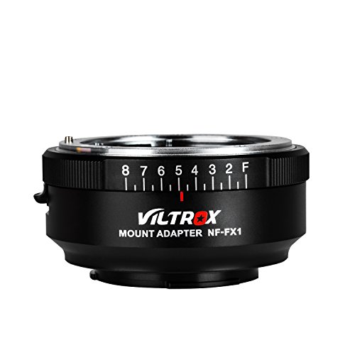VILTROX NF-FX1 Adaptador Objetivo para Nikon G & D-Mount Objetivos para Fuji X-Mount cámara X-T3/X-T100/X-PRO2/X-E3/X-A20/X-A10