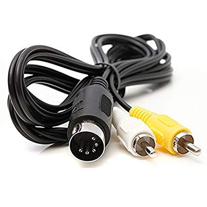 WiCareYo Cable de video compuesto AV Audio Video para Sega Genesis 1 Mega Drive Master System WiCareYo Cable de video compuesto AV Audio Video para Sega Genesis 1 Mega Drive Master System