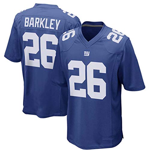 YISUDA NFL Jersey New York Giants 26# Barkley Camiseta de fútbol Edición de fanático Ropa Deportiva de fútbol Camiseta Deportiva de Manga Corta,26-A,M