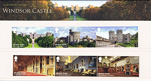 2017 Windsor Castillo sellos presentación unidades, incluye mini hoja PP509 Royal Mail – sellos