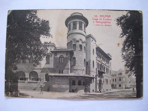 Antigua Postal - Old Postcard : Casa de Correos y Telégrafos - MÁLAGA