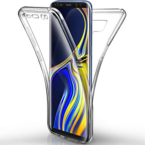 AROYI – Carcasa Samsung Galaxy Note 9 – Funda, Transparente Silicona Gel Case Completo 360 degres Full Body Protección antiarañazos Carcasa Funda para Samsung Galaxy Note 9