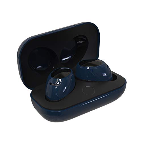 Auriculares Bluetooth True Wireless TWS con Micrófono, Celly BH Twins Air Auriculares Inalámbricos ( In-Ear, Binaural, Intraaural ) sonido Estéreo Control Remoto con Caja de Carga Portátil. Azul