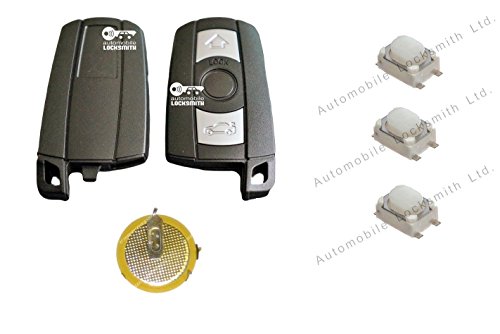 Automobile Locksmith – Kit de reparación para BMW 1 3 5 6 7 E90 E92 E93 3 Botón Smart Key reacondicionamiento