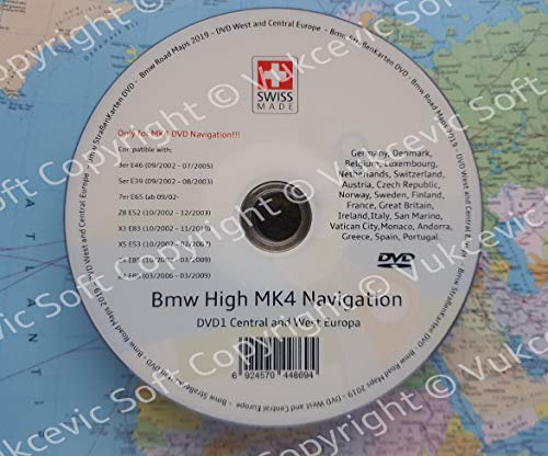 B M W High DVD 2018 Europe DVD Navigation MK IV DVD1 + Update V32 New
