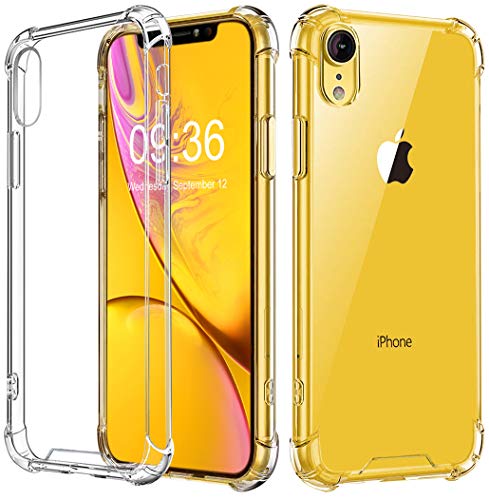 Babacom Funda para iPhone XR, Transparente Carcasa para iPhone XR Absorcion de Choque Cojín de Esquina Parachoques con PC Duro Panel Posterior + Marco Reforzado de TPU Suave para iPhone XR 6.1” 2018