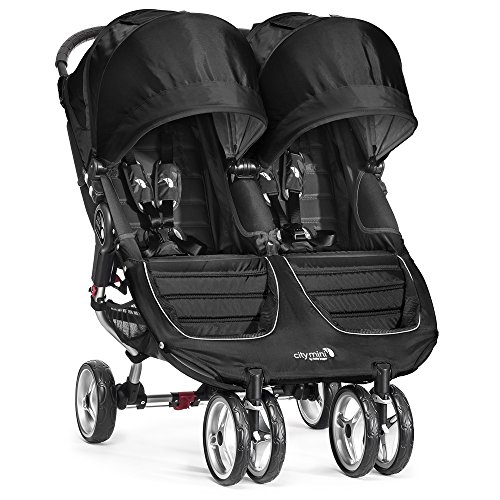 Baby Jogger City Mini Gemelar - Silla de paseo, color negro/gris Baby Jogger City Mini Gemelar - Silla de paseo, color negro/gris