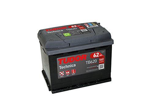Batería para coche Tudor Exide Technica 62Ah, 12V. Dimensiones: 242 x 175 x 190. Borne derecha. Batería para coche Tudor Exide Technica 62Ah, 12V. Dimensiones: 242 x 175 x 190. Borne derecha.