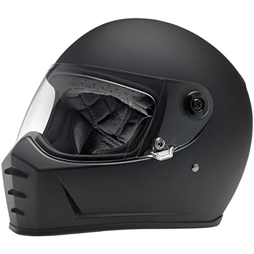 Biltwell Lane divisor sólido Full-Face – Casco de Moto soporte de negro