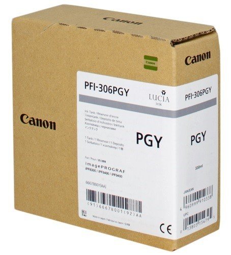 Canon 6667B001 - Cartucho de Tinta para Canon iPF8400, iPF9400, iPF9400S, Gris