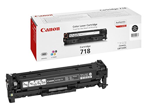 Canon 718 Bk Cartucho de toner original Negro para Impresora Laser Isensys