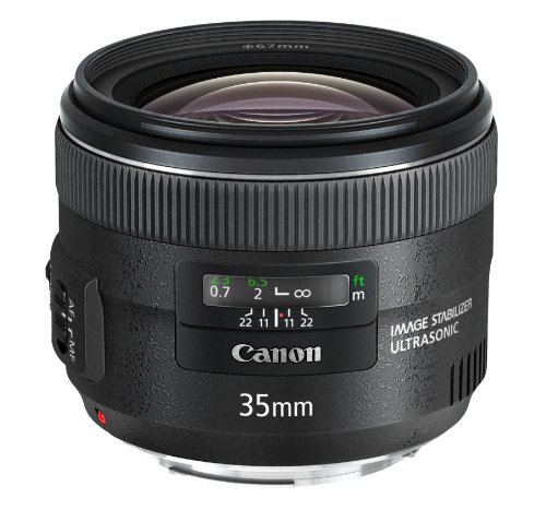 Canon EF 35mm f/2 IS USM - Objetivo para canon (Distancia Focal Fija 35mm, Apertura f/2-22, estabilizador, diámetro: 67mm) Negro