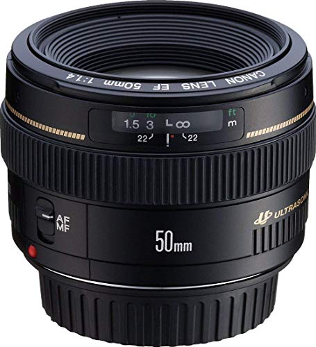 Canon EF 50mm f/1.4 USM - Objetivo para Canon (distancia focal fija 50mm, apertura f/1.4, diámetro: 58mm) color negro