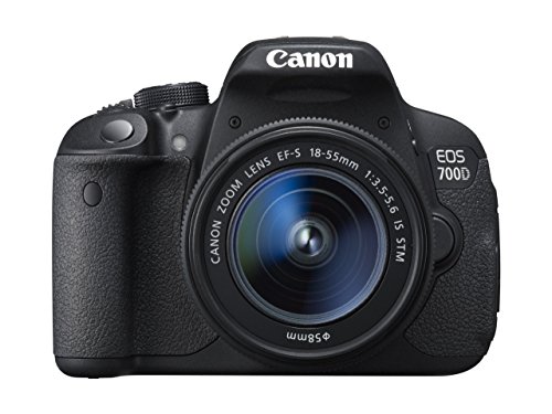 Canon EOS 700D + EF-S 18-55mm IS STM - Cámara digital (18 MP, SLR Kit, CMOS, 18 - 55 mm, 2.9 cm, 8.8 cm) Negro (Reacondicionado)