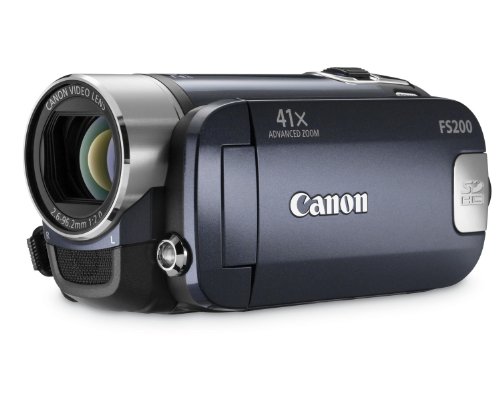 Canon LEGRIA FS200 - Videocámara (CCD, 0,8 MP, 1/0,236 mm (1/6"), 37x, 2000x, 2,6-96,2 mm)