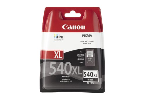 Canon PG-540XL Cartucho de tinta original Negro XL para Impresora de Inyeccion de tinta Pixma TS5150-TS5151-MX375-MX395-MX435-MX455-MX475-MX515-MX525-MX535-MG2150-MG2250-MG3150-MG3250-MG3550-MG3650