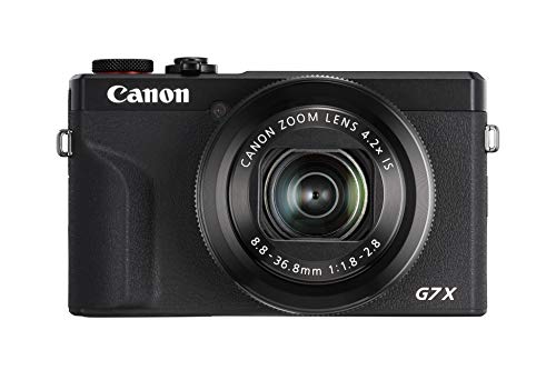 Canon PowerShot G7 X Mark III - Cámara Digital (20.1 MP, Pantalla táctil LCD Plegable de 7.5 cm, Pantalla abatible, WLAN, Zoom de 4.2X, 4K, CMOS) Negro