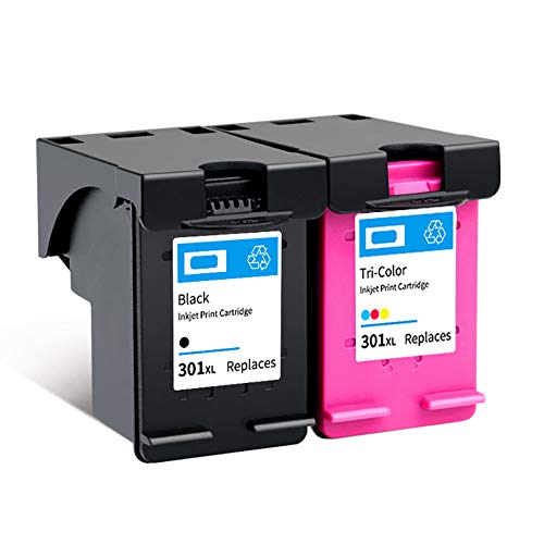 Cartucho de tinta 301XL, compatible Reemplazo fabricado para la impresora HP Deskjet 1000 1010 1011 1012 1015 1050 1050A, gran capacidad (negro + color)