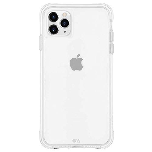 Case-Mate - Carcasa rígida Transparente para iPhone 11 Pro MAX (Compatible con Carga inalámbrica), Transparente