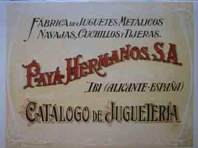 CATALOGO DE JUGUETERIA, PAYA HERMANOS S.A.