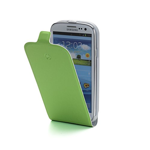 Celly Face232Gn - Funda de piel para Samsung Galaxy S III i9300, color verde
