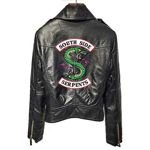 Chaqueta de Cuero Negra para Las niñas-1 de Riverdale Southside Serpents Biker Gang para niñas-1
