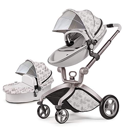 Cochecito de Bebe Hot Mom Cochecito y Sillas de paseo 3 en 1 con silla y el capazo, 2020 estilo de vida F22 asiento de carro extra comprable - Hoja