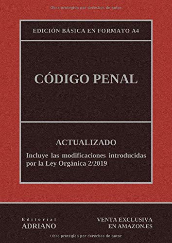 Código Penal (Edición básica en formato A4): Actualizado, incluyendo la última reforma recogida en la descripción