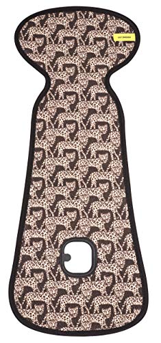 Colchoneta AirLayer AeroMoov para silla de paseo ASALBLE Leopardos - colchoneta 3D de forro suave con estructura alveolar transpirable que mantiene a su bebé fresco y seco en su silla de paseo