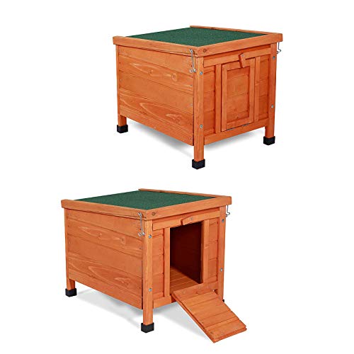 Dibea RH10017, Casa de Madera (43 x 43 x 52 cm), Cabaña para Pequeños Animales Dibea RH10017, Casa de Madera (43 x 43 x 52 cm), Cabaña para Pequeños Animales