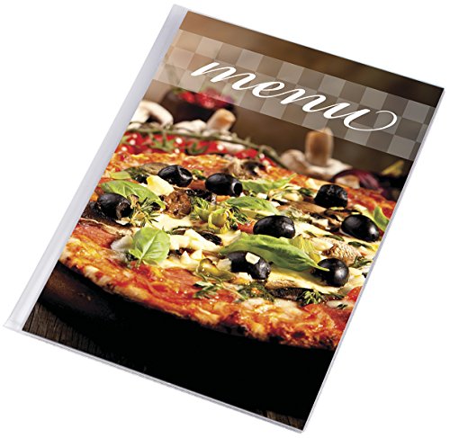 DWA Carta Menú de Mesa Restaurante Pub Hotel Catering Porta Menú de 3 Cartas Tamaño A4 Pizza