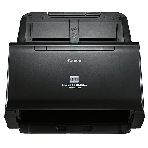 Escáner de Documentos Canon imageFORMULA DR-C240 (45 ppm, 60 Hojas ADF, Pasaporte y dni, escáner de sobremesa)