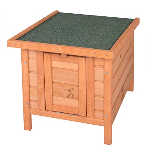 EUGAD Conejera de Exterior Madera Caseta para Perros Conejos Cobayas Hámster Mascotas Jaula para Conejo Animales Pequeños Impermeable 42 x 52 x 43,3 cm 0008TL