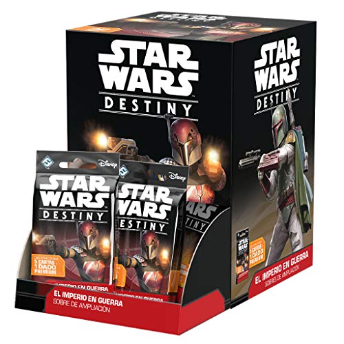 Fantasy Flight Games- Star Wars Destiny. El Imperio En Guerra Expositor Sobres (36 Unidades), Multicolor (EDFFFSWD07D) Fantasy Flight Games- Star Wars Destiny. El Imperio En Guerra Expositor Sobres (36 Unidades), Multicolor (EDFFFSWD07D)