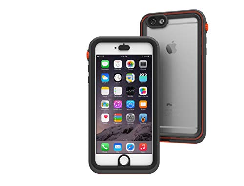 Funda Impermeable iPhone 6 Plus con Correa de Catalyst, Material de Grado Militar a Prueba de Impactos y caídas, natación, Accesorios para cruceros, iPhone 6 Plus Waterproof Case - Negro/Naranja Funda Impermeable iPhone 6 Plus con Correa de Catalyst, Material de Grado Militar a Prueba de Impactos y caídas, natación, Accesorios para cruceros, iPhone 6 Plus Waterproof Case - Negro/Naranja