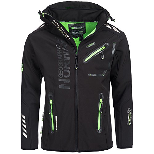 Geographical Norway - Chaqueta Rainman Turbo-Dry para hombre con tejido softshell y capucha Negro
L Geographical Norway - Chaqueta Rainman Turbo-Dry para hombre con tejido softshell y capucha Negro
L