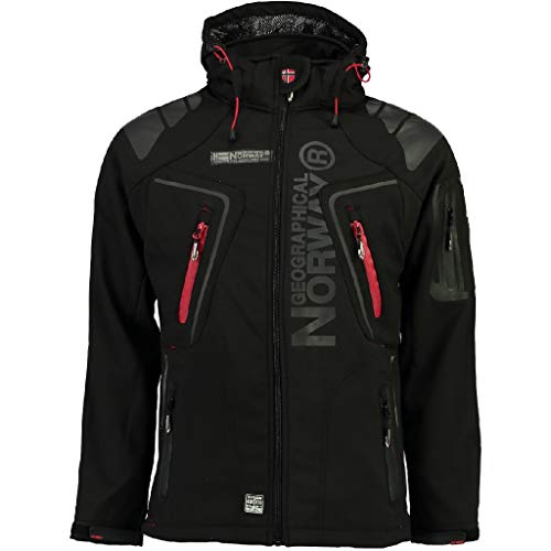 Geographical Norway Techno Softshell - Chaqueta para Hombre con Capucha Desmontable Geographical Norway Techno Softshell - Chaqueta para Hombre con Capucha Desmontable