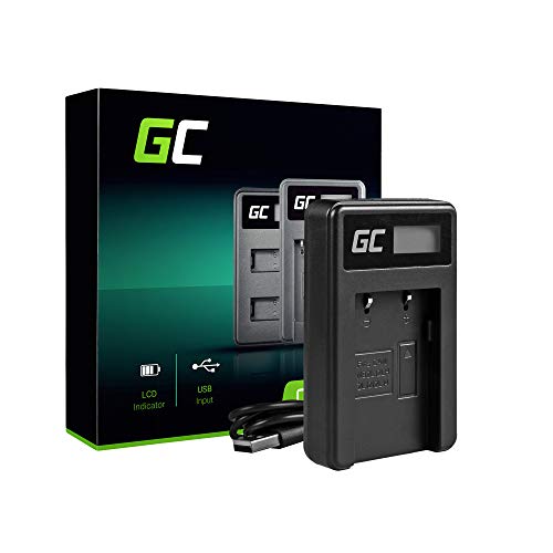 Green Cell® CB-2LW CB-2LWE Cargador para Canon NB-2L NB-2LH Batería y PowerShot G7 G9 S30 S45 S70 S80, HF R100, HF R11, Elura 40 85 90 EOS 350D 400D XT XTI Cámaras (5W 8.4V 0.6A Negro)